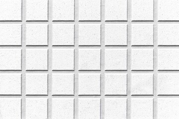 White mosaic wall tile pattern and seamless background