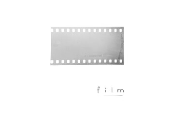 (35 mm.)Vintage film frame.With white space.film camera.