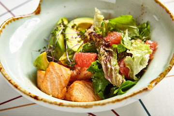 Luxury restaurant side dish top view