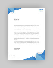 Simple Modern Creative & Clean business style Letterhead vector template design