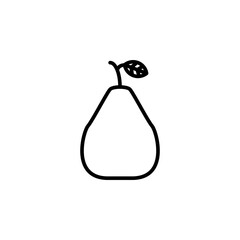 pear icon outline style for your web design