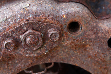 old rusty bolt