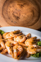 Grilled shrimp Thai style