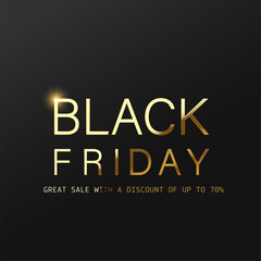 Black Friday sale background. Vector illustration