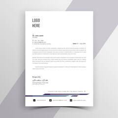 Modern Letterhead Template Design