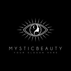 mystic beauty suitable for icon, logo and template.