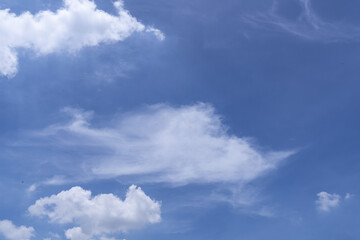 blue sky and clouds