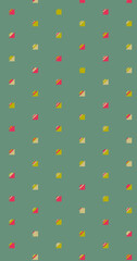 Abstract Color Halftone Dots generative art background illustration