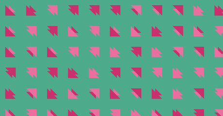 Abstract Color Halftone Dots generative art background illustration