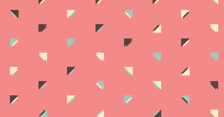 Abstract Color Halftone Dots generative art background illustration