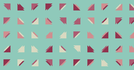 Abstract Color Halftone Dots generative art background illustration