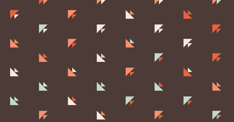 Abstract Color Halftone Dots generative art background illustration