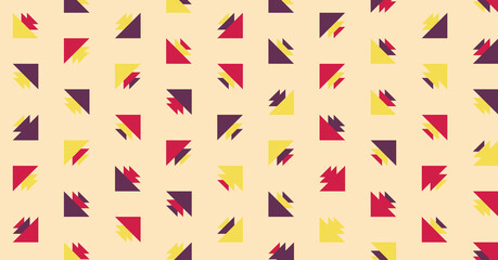 Abstract Color Halftone Dots generative art background illustration