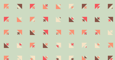 Abstract Color Halftone Dots generative art background illustration