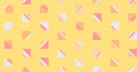 Abstract Color Halftone Dots generative art background illustration