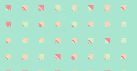 Abstract Color Halftone Dots generative art background illustration