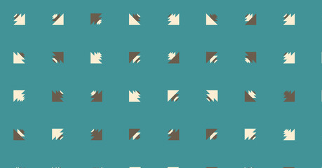 Abstract Color Halftone Dots generative art background illustration