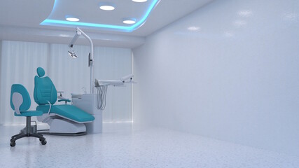 Modern dental clinic 歯科 病院 診療所 3D Rendering