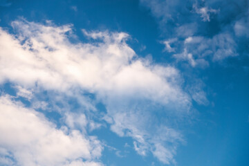 Naklejka na ściany i meble blue day sky with clouds cloudscape