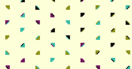 Abstract Color Halftone Dots generative art background illustration