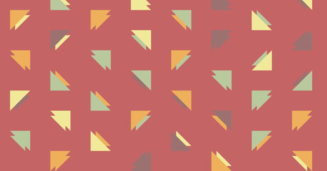 Abstract Color Halftone Dots generative art background illustration