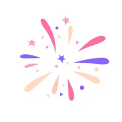 pastel pink firework