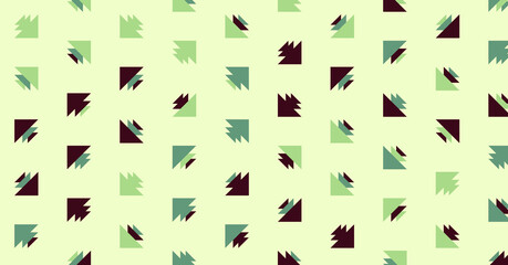 Abstract Color Halftone Dots generative art background illustration