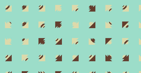 Abstract Color Halftone Dots generative art background illustration