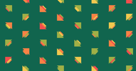 Abstract Color Halftone Dots generative art background illustration