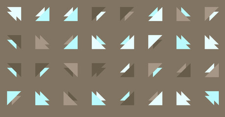 Abstract Color Halftone Dots generative art background illustration