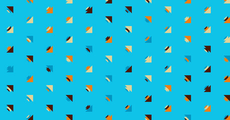 Abstract Color Halftone Dots generative art background illustration