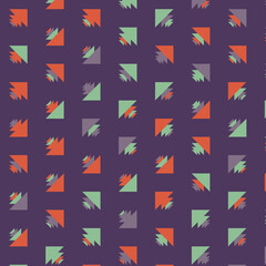 Abstract Color Halftone Dots generative art background illustration