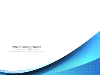 Abstract blue wave style background