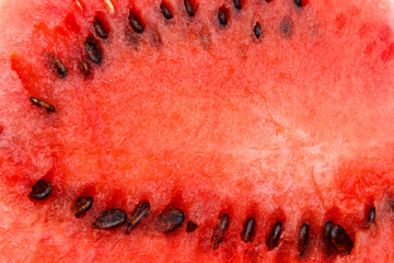 Texture of the fresh sweet red watermelon