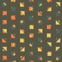 Abstract Color Halftone Dots generative art background illustration