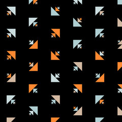 Abstract Color Halftone Dots generative art background illustration