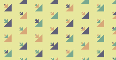 Abstract Color Halftone Dots generative art background illustration