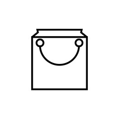 Bag, shop, shopping icon with line style vector for your web design, logo, UI. illustration
