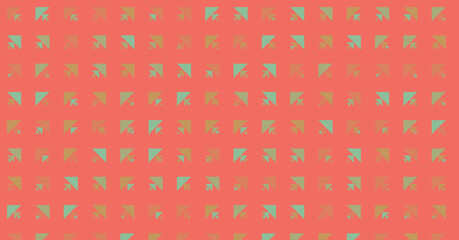 Abstract Color Halftone Dots generative art background illustration