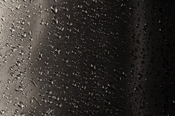 Rain drops on a gray background.