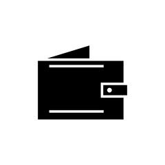 wallet icon with glyph style vector for your web design