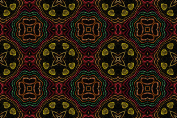 fabric fancy flower pattern tile design