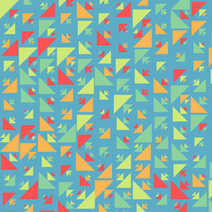 Abstract Color Halftone Dots generative art background illustration