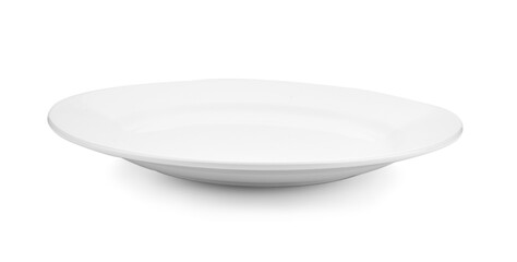 Empty plate isolated on a white background