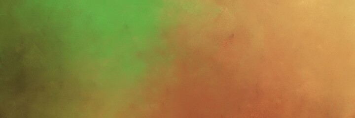 abstract colorful gradient background and peru, dark olive green and sandy brown colors. can be used as card, banner or header