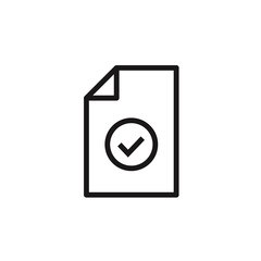 File icon on white background. Vector