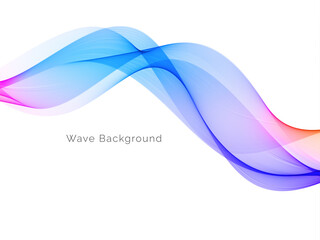 Colorful smoke wave design modern background