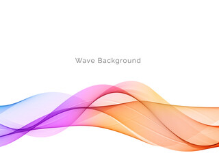 Colorful dynamic wave design stylish background