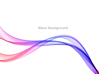 Colorful wave design modern background