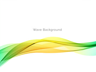 Colorful dynamic wave design stylish background